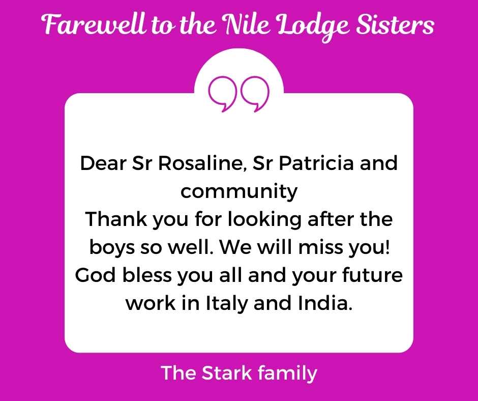 FAREWELL TO THE NILE LODGE SISTERS 2