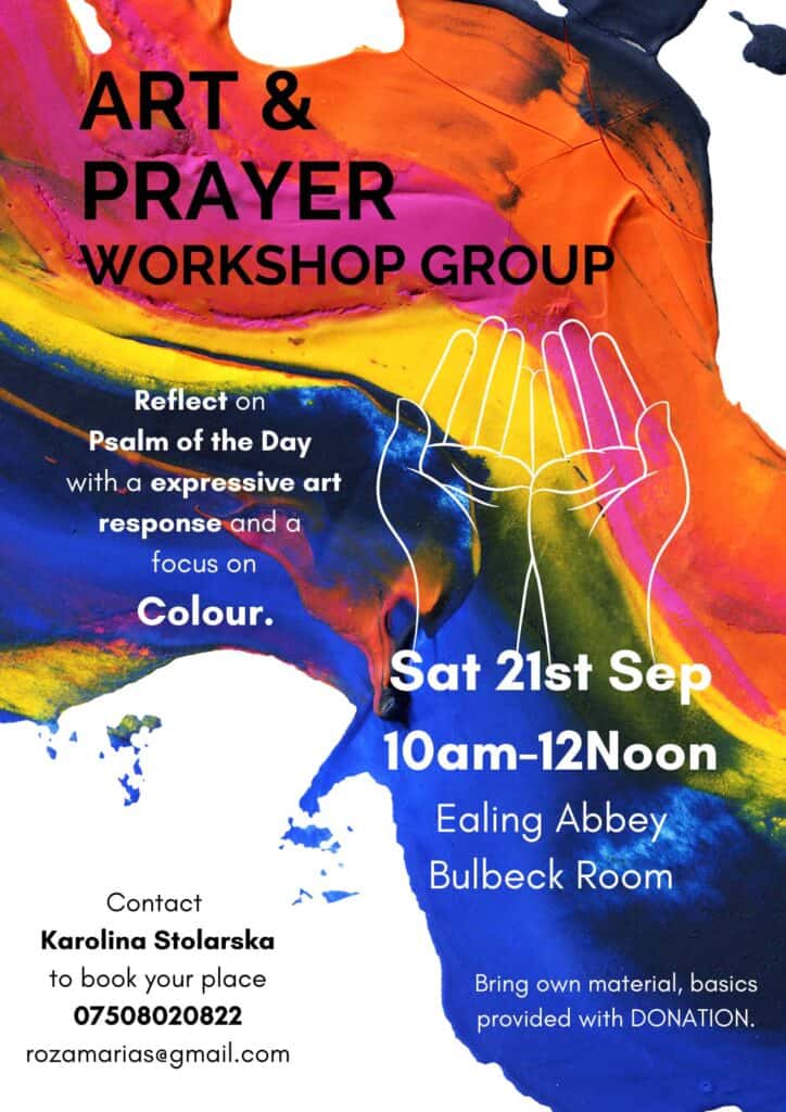 Sat21stSeptA4Poster ArtandPrayerWorkshop