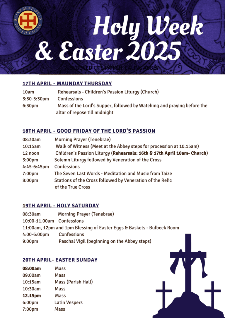 A4Poster Holy Week and Easter Schedule 17th 20thApr2025 Final